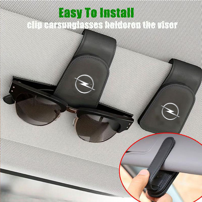 Car Accessories Outside - 車のサンバイザーメガネケースホルダーサングラスクリップオペルコルサアストラモッカグランドランド X インシグニアザフィーラヴィヴァロコンボカスカダ用