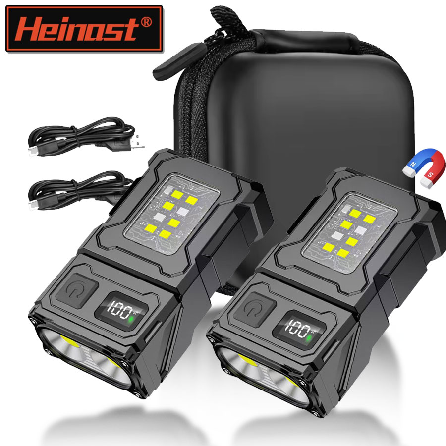 Led Headlight Bulbs - ミニポータブル LED COB 懐中電灯ヘッド回転磁気トーチ内蔵バッテリー USB 充電式屋外キャンプ緊急ランタン