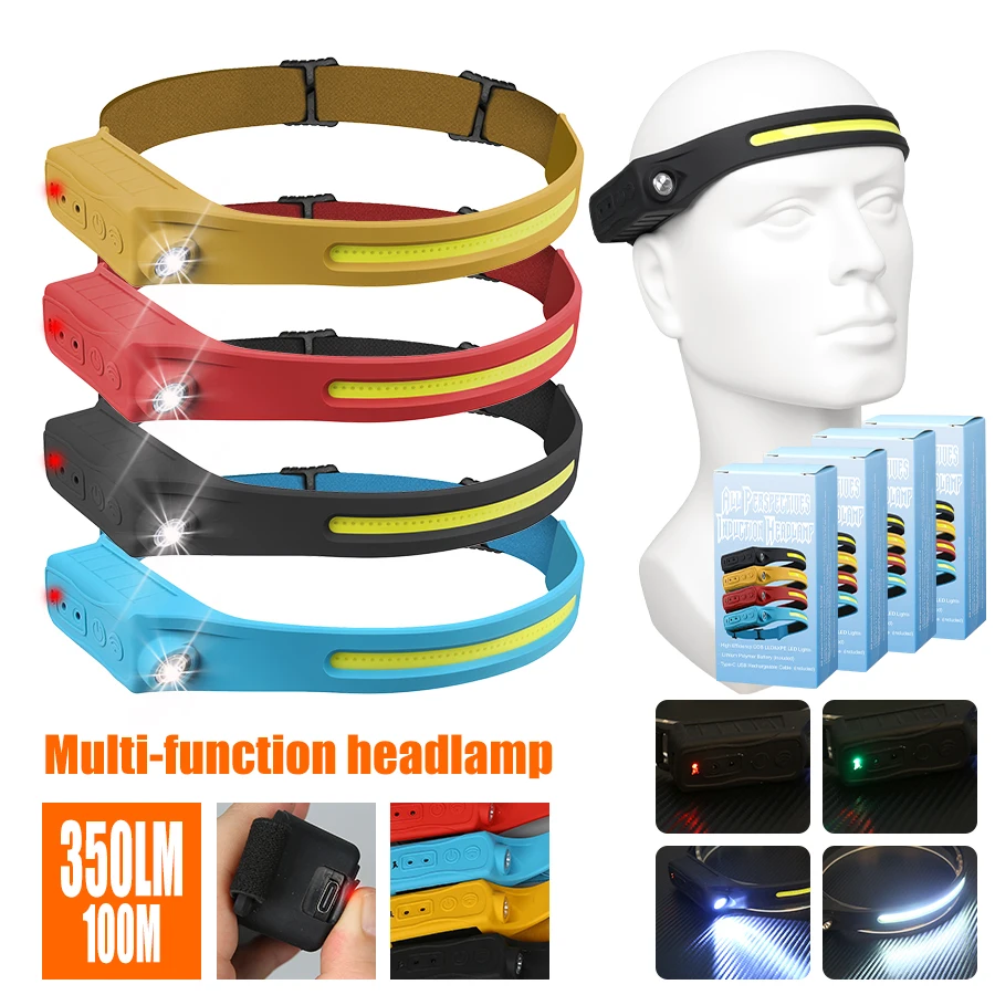 Led Headlight Bulbs - 充電式ヘッドランプ 350 ルーメン モーションセンサー LED ヘッドライト