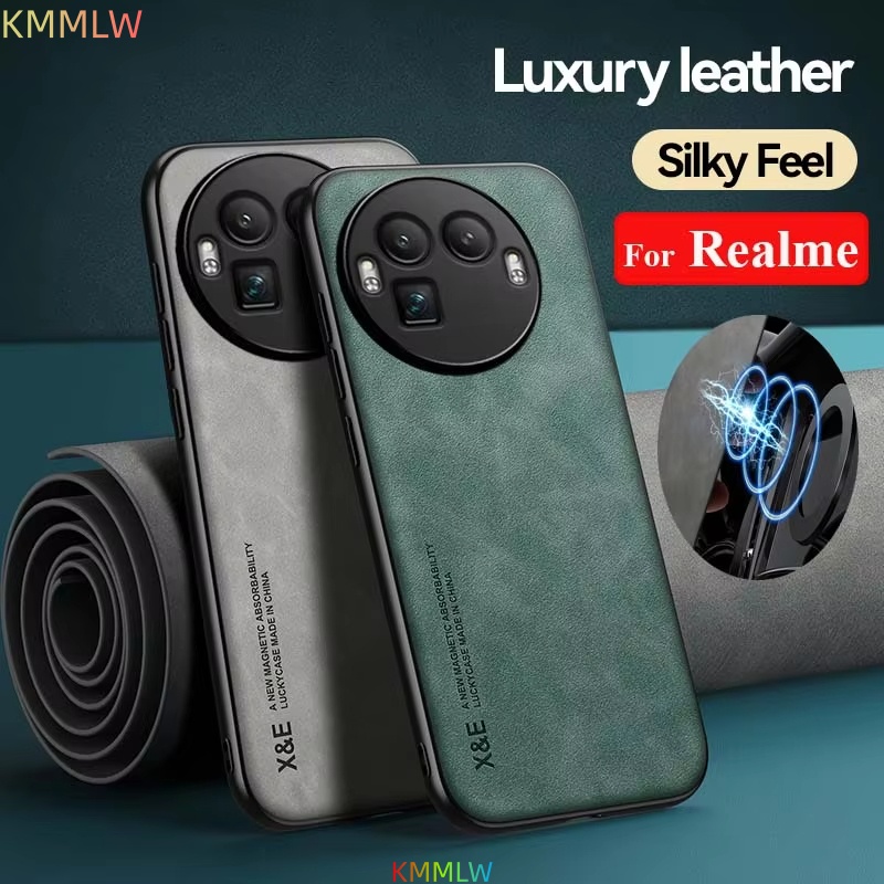 Car Phone Holder Magnetic - 耐衝撃ケース Realme GT8 Pro 保護カバー磁気カーホルダー電話 Coque