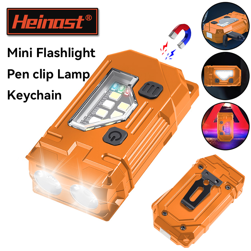 Led Headlight Bulbs - ミニキーホルダー EDC 懐中電灯充電式磁気トーチ超高輝度ポケット LED トーチペンクリップヘッドランプ屋外釣りランプ