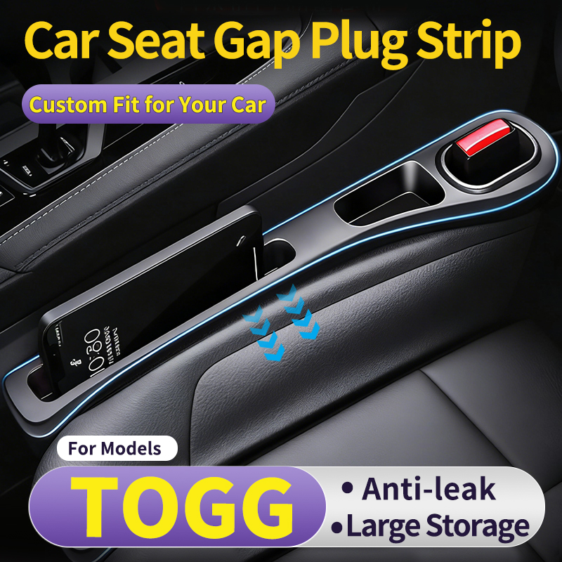 Car Accessories Outside - トッグカーシート隙間埋め具、実用的な車内収納アクセサリー、サイド隙間オーガナイザー、物が滑り出るのを防ぎます。