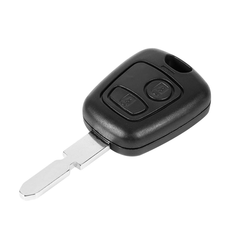 Market Car Accessories - 車のキーシェルプジョー 406 2 ボタンブランクブレードリモートケース Fob ハウジングカバーアクセサリーノベルティ