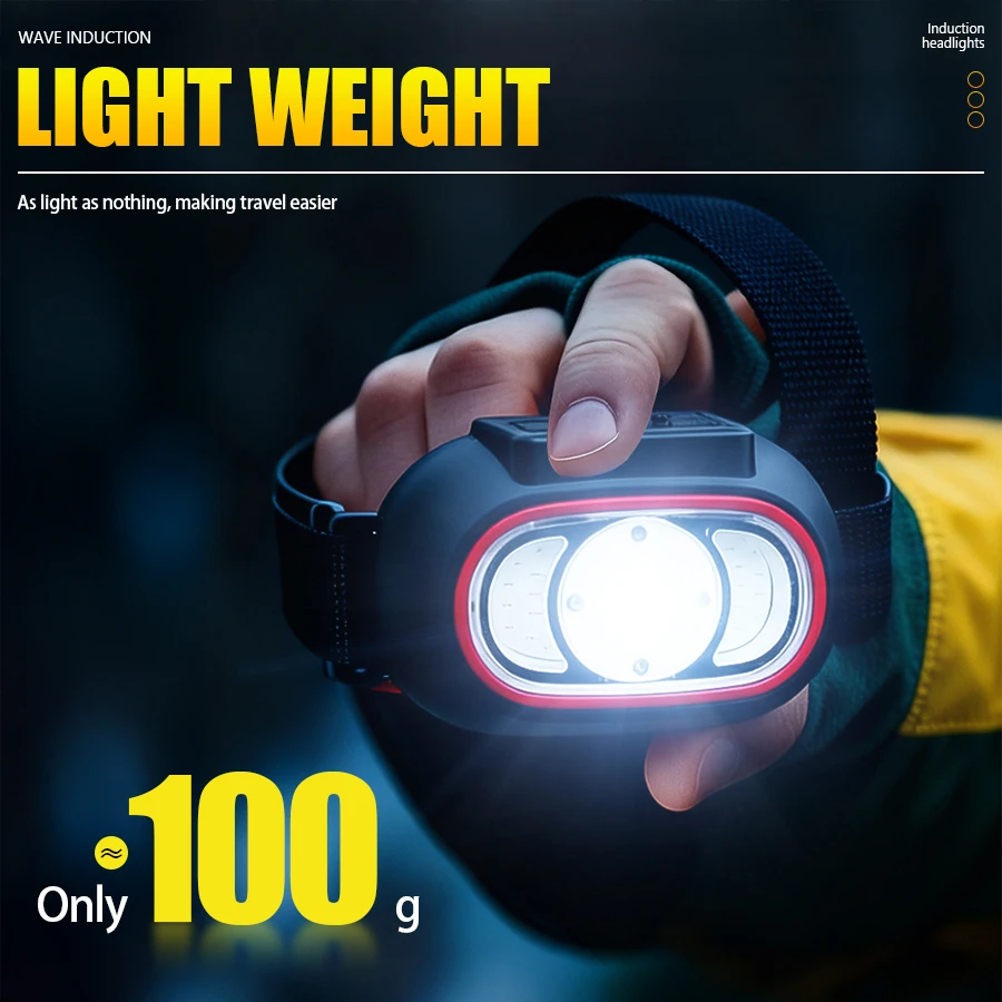Led Headlight Bulbs - C2 強力な 4 LED センサーヘッドランプ USB