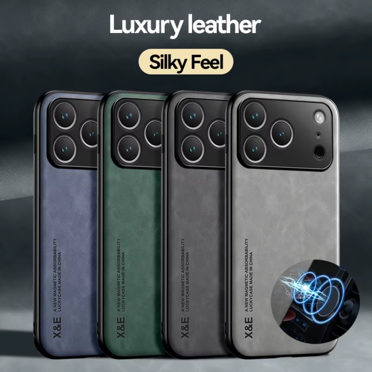 Car Phone Holder Magnetic - レザー製スマホケース APPLE iPhone 17 Air 16