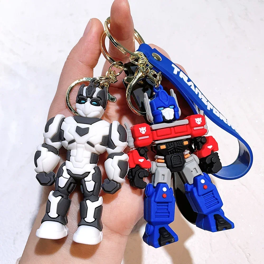 Market Car Accessories - クラシックトランスフォーマー オプティマスプライム バンブルビー 3Dおもちゃ 車キーホルダー ペンダント