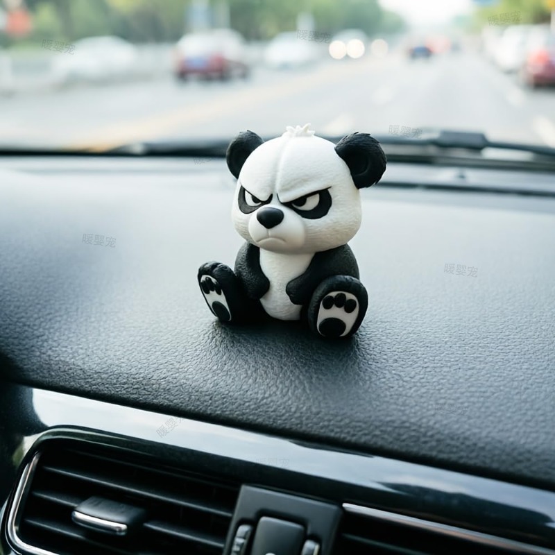 3D 車の置物 気をやすめないパンダの置物 かわいいパンダ像 - Car Accessories Oman のレビューと価格