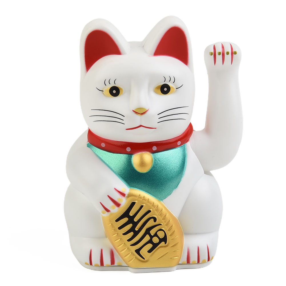 中国のラッキーな猫の装飾,波状の腕の彫像,金色のダシアー,家 - Car Accessories Oman のレビューと価格