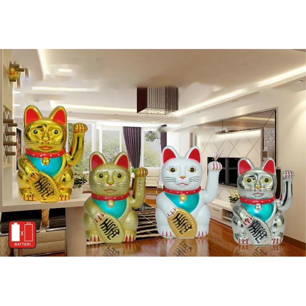 中国のラッキーな猫の装飾,波状の腕の彫像,金色のダシアー,家 - Car Accessories Oman のレビューと価格