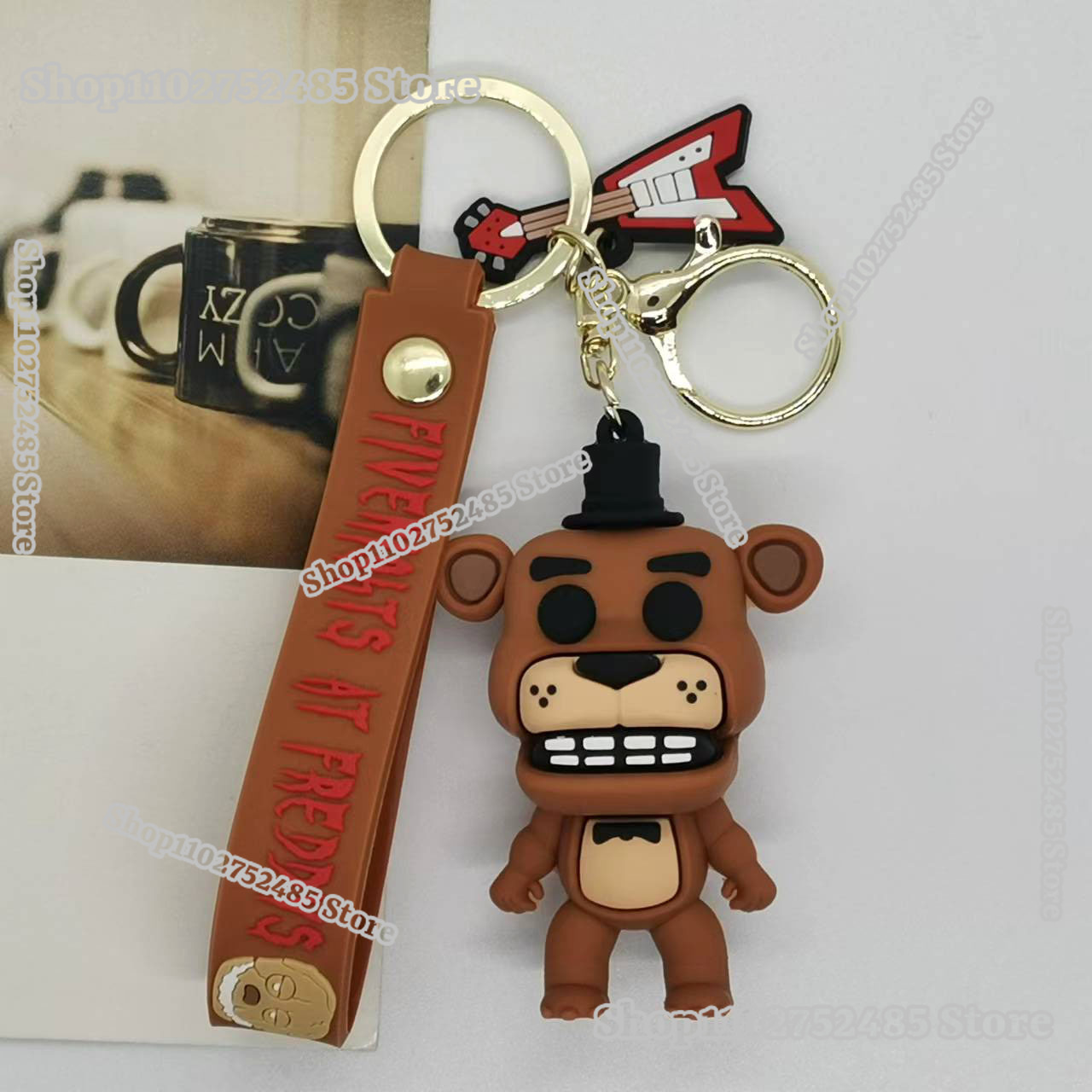 5 個漫画アニメ FNAF フィギュアキーホルダー恐ろしい人 - Car Accessories Oman のレビューと価格