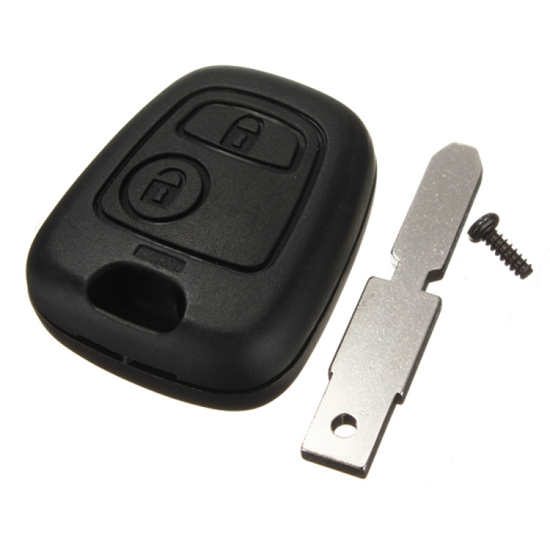 車のキーシェルプジョー 406 2 ボタンブランクブレードリ - Market Car Accessories のレビューと価格