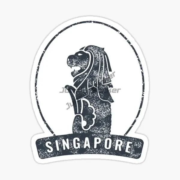 シンガポールSG旗マップ メルライオンエンブレム クリエイテ - Car Accessories Singapore のレビューと価格