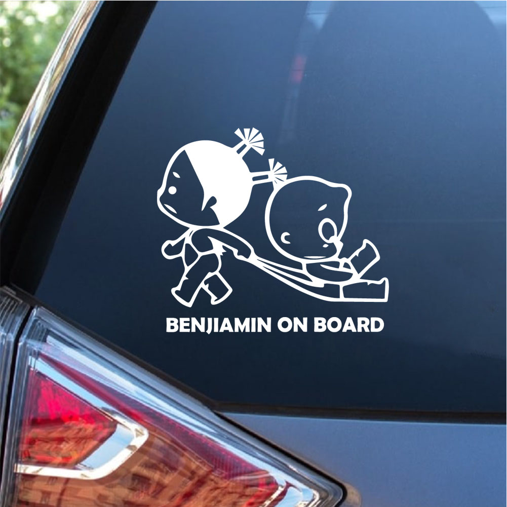 1枚の素敵な子供たちが車の中で遊ぶカスタムテキストカーステッ - Car Accessories Outside のレビューと価格