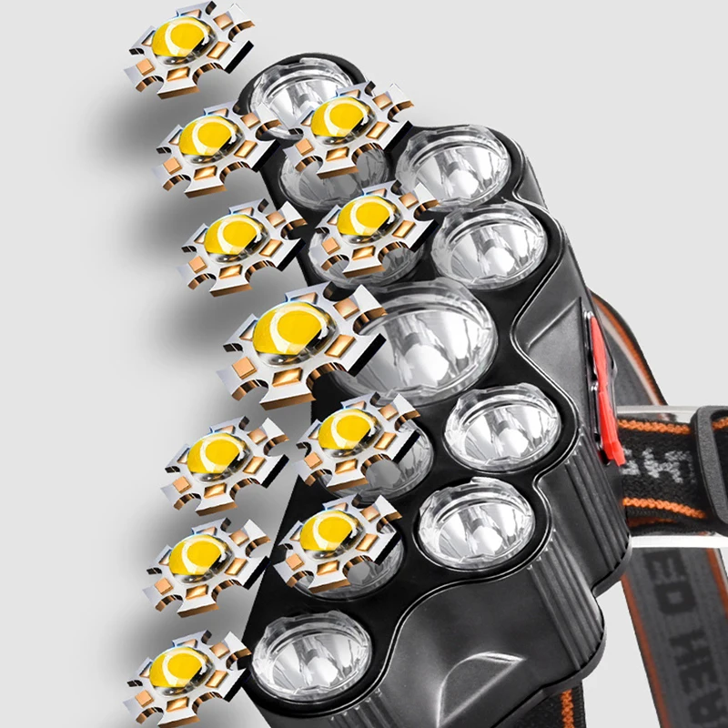 11 LED ヘッドランプ強力な光ヘッドランプ Type-C - Led Headlight Bulbs のレビューと価格