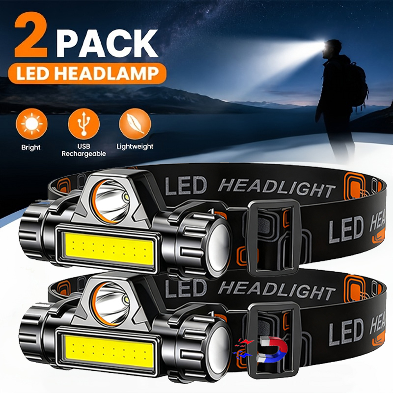 超高輝度 LED ヘッドランプ充電式防水懐中電灯 XPE C - Led Headlight Bulbs のレビューと価格