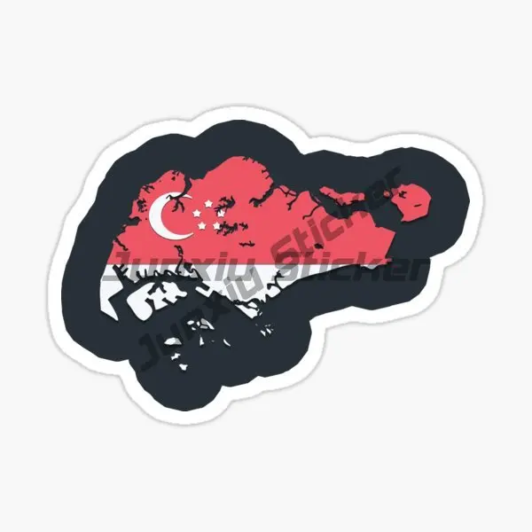 シンガポール国旗地図ライオンクリエイティブ PVC 防水ステ - Car Accessories Singapore のレビューと価格