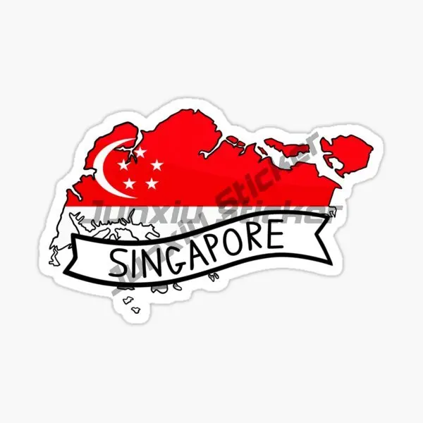 シンガポール国旗地図ライオンクリエイティブ PVC 防水ステ - Car Accessories Singapore のレビューと価格