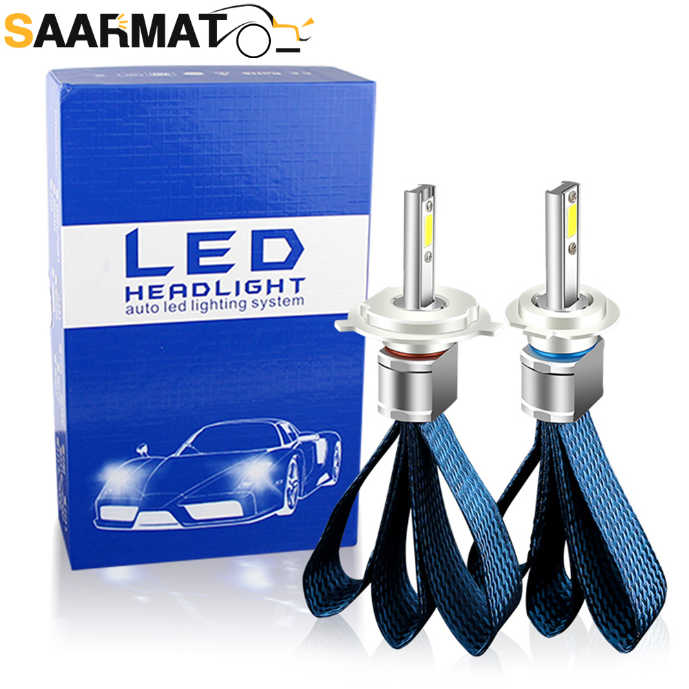 2 個 8000LM LED ヘッドライト H1 H7 H8 - Market Car Accessories のレビューと価格