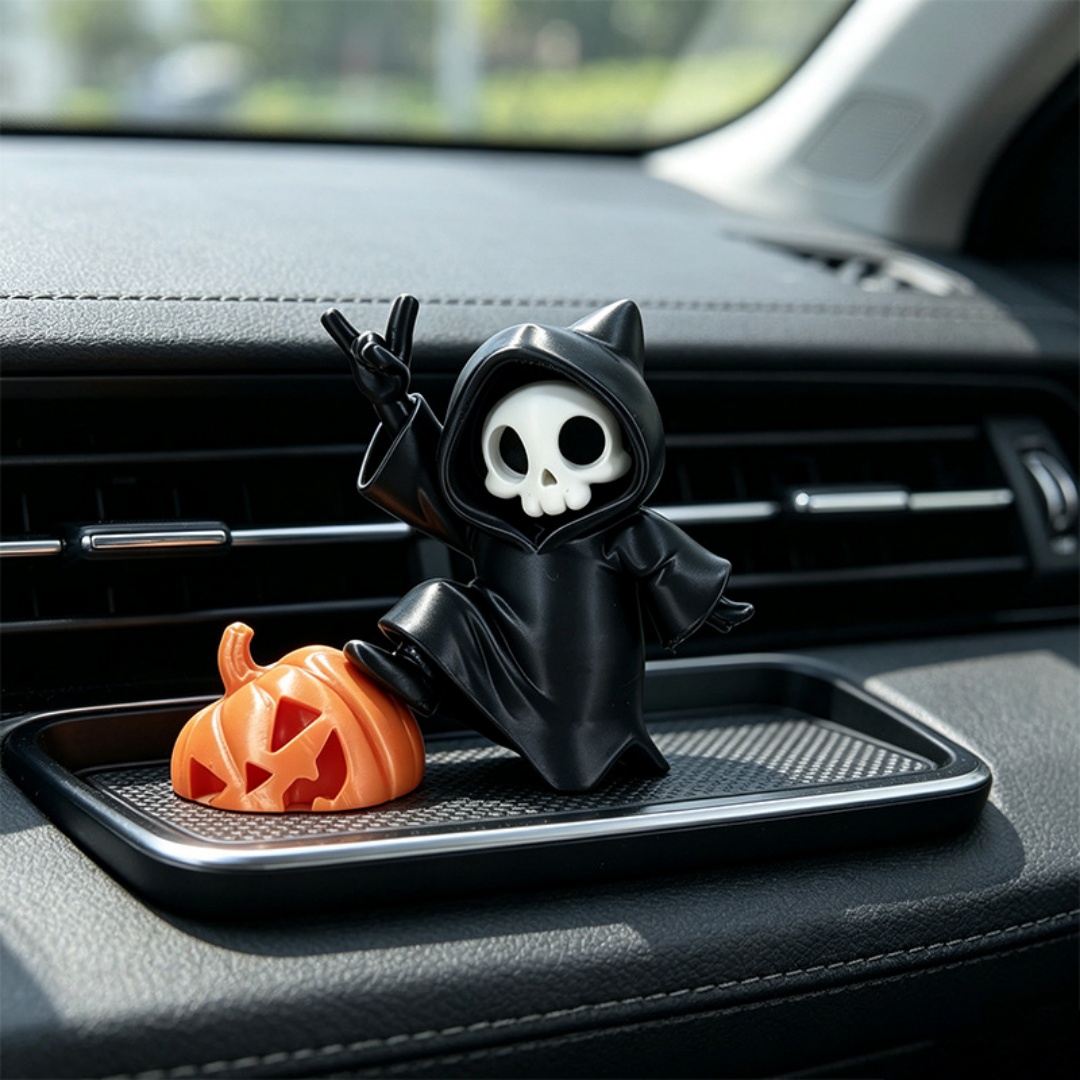 猫耳死神ハロウィン置物 3D プリントゴーストカボチャ飾りデ - Car Accessories Oman のレビューと価格