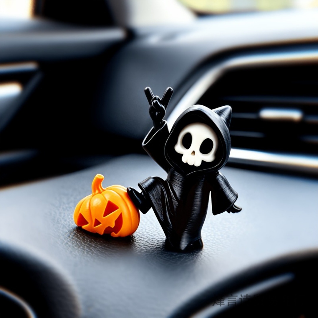 猫耳死神ハロウィン置物 3D プリントゴーストカボチャ飾りデ - Car Accessories Oman のレビューと価格