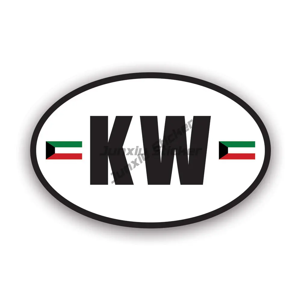 KW クウェート国旗エンブレムクリエイティブ PVC ステッ - Car Accessories Kuwait のレビューと価格