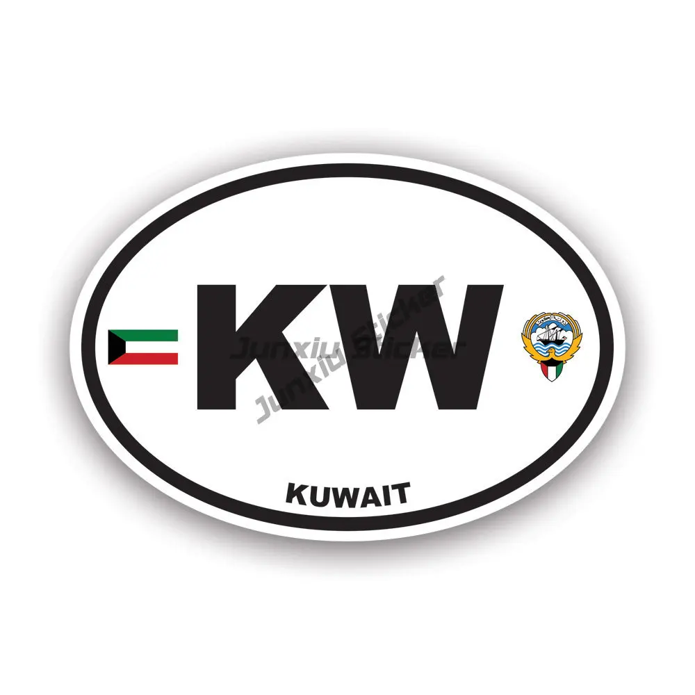 KW クウェート国旗エンブレムクリエイティブ PVC ステッ - Car Accessories Kuwait のレビューと価格
