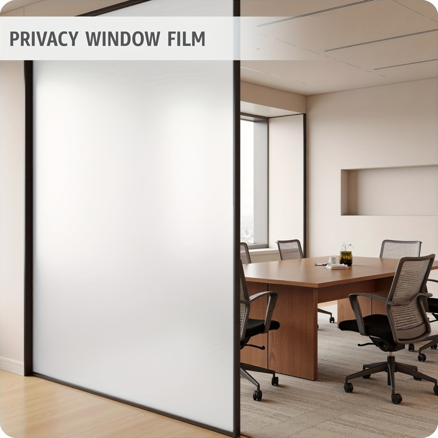 ホワイトフロストプライバシーウィンドウフィルム 静電気でくっ - Tinted Window Film のレビューと価格