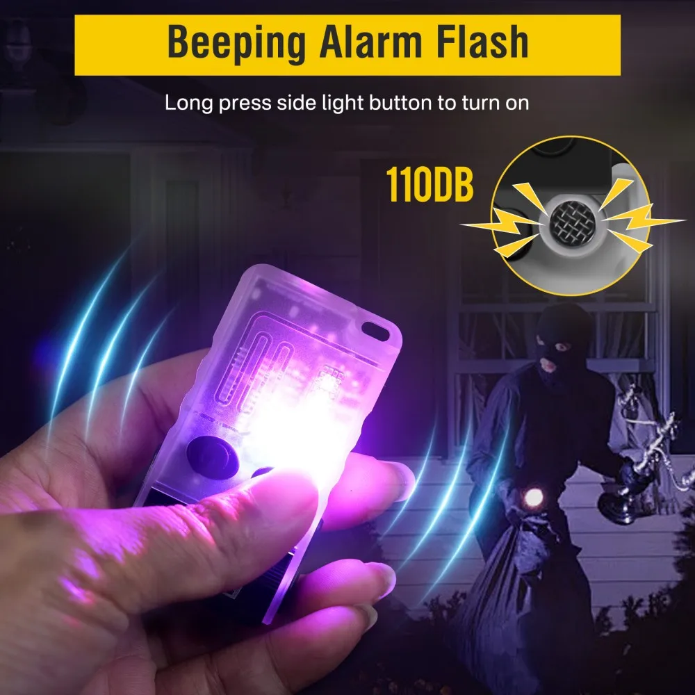 BORUiT V20 ブザー付きEDC LEDキーホルダー懐 - Led Headlight Bulbs のレビューと価格