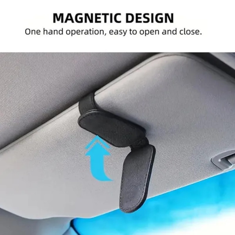 車のサンバイザーメガネケースホルダーサングラスクリップチケッ - Car Accessories Outside のレビューと価格