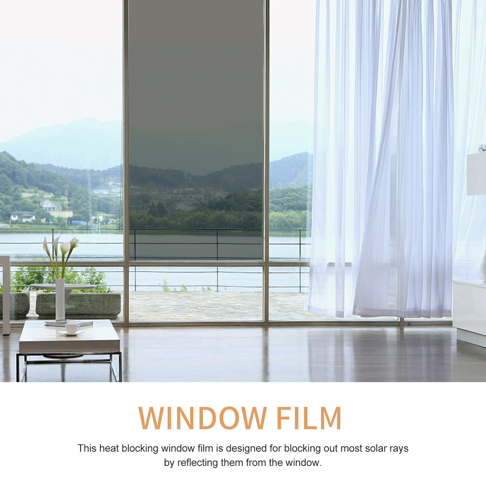 UV耐性のある家庭用窓フィルム、一方通行のプライバシー保護反 - Tinted Window Film のレビューと価格