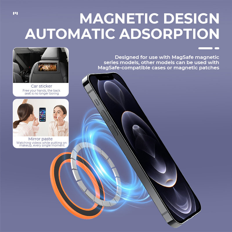 MagSafe対応 強力マグネットリング式スマホホルダー 粘 - Car Phone Holder Magnetic のレビューと価格