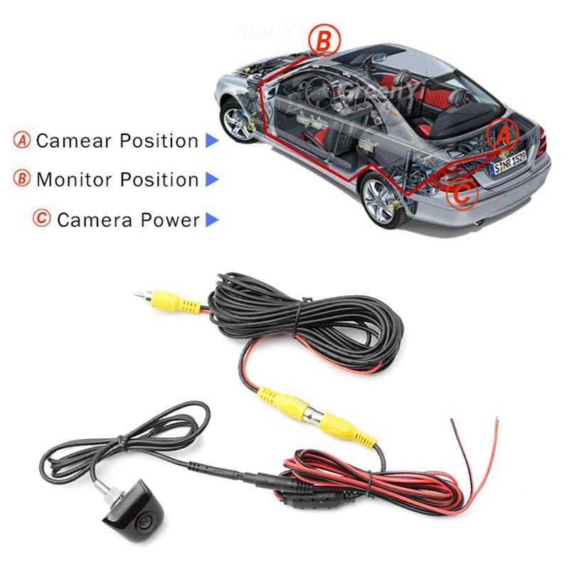 車逆転 CVBS 車バックミラーカメラ 170 レンズ防水  - Market Car Accessories のレビューと価格
